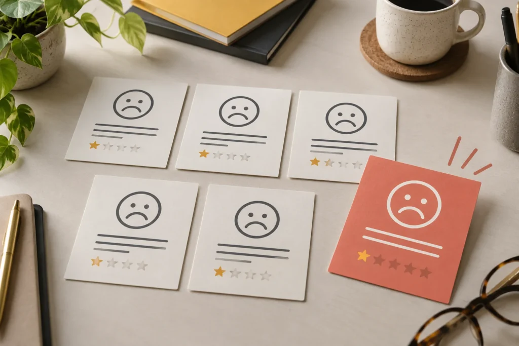 Repeated customer complaints forming a pattern